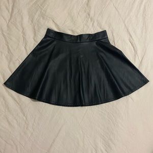 Faux Leather Mini Skirt